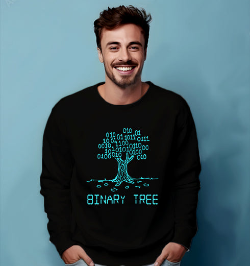 Aaramkhor Binary Tree Coder Programmer, Developer, Computer Science winter 23 Unisex Sweatshirts